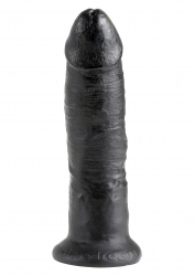 Strap-On Dildo w. Suction Base King Cock 9 Inch black