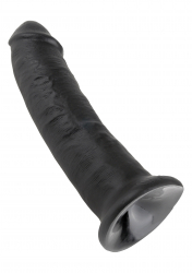 Strap-On Dildo w. Suction Base King Cock 9 Inch black