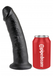 Strap-On Dildo w. Suction Base King Cock 9 Inch black