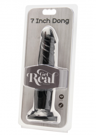Strap-On Dildo ToyJoy 7-Inch Dong PVC schwarz