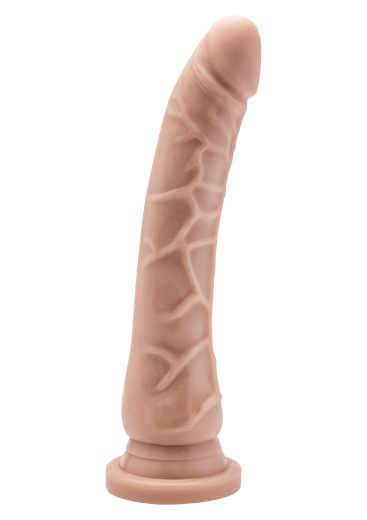 Dildo Strap-On ToyJoy 8-Inch Dong PVC color pelle