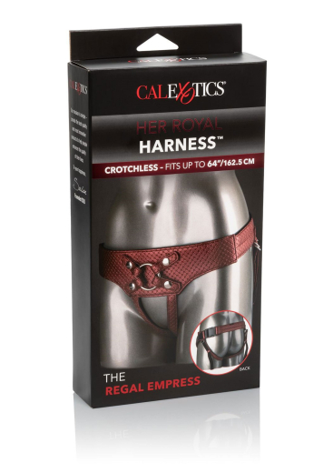 Strap-On Dildoharness Regal Empress Kunstleder bronzerot verstellbar m. O-Ring System von CALEXOTICS kaufen