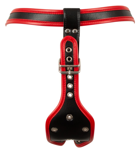 Strap-On Dildostring m. 3 austauschbaren Dildos Kunstleder