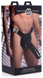 Strap-On Gürtel & Dildo hohl Infiltrator 10-Inch