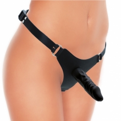 Strap-On Thong w. exchangeable Dildo 12 x 3.5cm Silicone