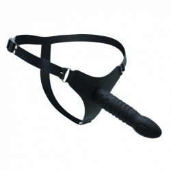 Strap-On Thong w. exchangeable Dildo 16 x 3.6cm Silicone