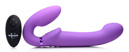Strap-On Vibrator aufblasbar Ergo-Fit G-Pulse violett