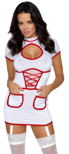 Suspender Mini Dress Costume Nurse
