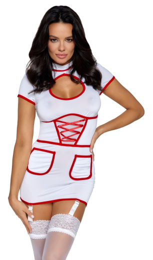 Suspender Mini Dress Costume Nurse