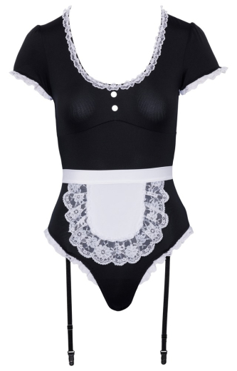 Strapsbody Kostüm m. Schürze Kellerin