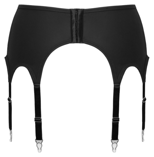 Strapsgürtel m. 8 Strumpfhaltern Mattlook elastisch m. Metallclips & Hakenverschluss im Rücken günstig kaufen