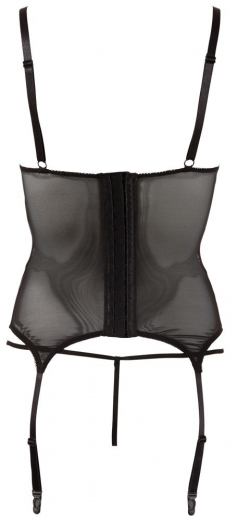 Suspender Shirt & Thong Mesh & Wetlook-Stripes