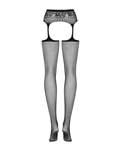 Straps-Strumpfhose Netz m. Blumendesign Obsessive S307 fein & elastisch total schrittfrei S307 von OBSESSIVE kaufen