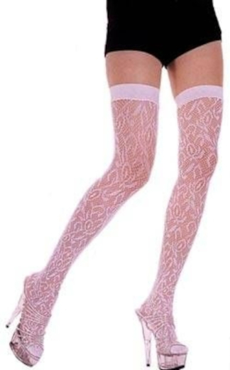 Stockings Lace with Flowers Design