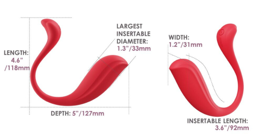 Svakom Phoenix Neo-2 Kugelvibrator interaktiv rot tragbarer App gesteuert von SVAKOM günstig kaufen