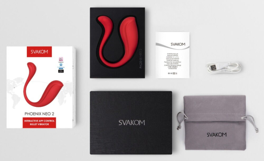 Svakom Phoenix Neo-2 Kugelvibrator interaktiv rot tragbarer Silikonvibrator flexibel m. App von SVAKOM günstig kaufen