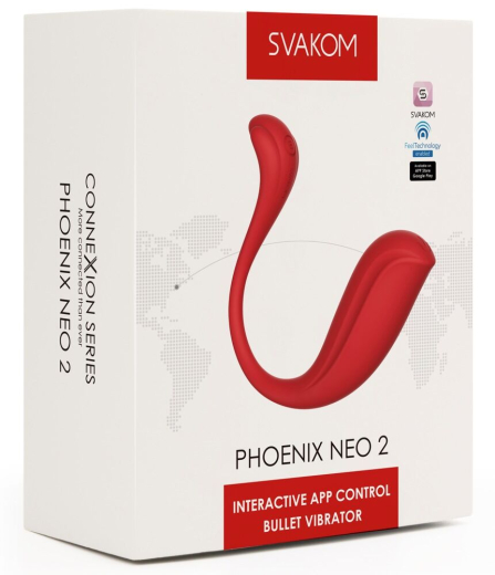 Svakom Phoenix Neo-2 Kugelvibrator interaktiv rot Höschenvibrator App-gesteuert von SVAKOM günstig kaufen