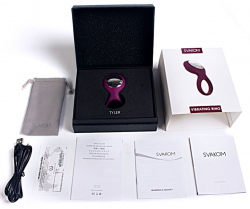 Svakom Tyler Cockring mit Vibration schwarz