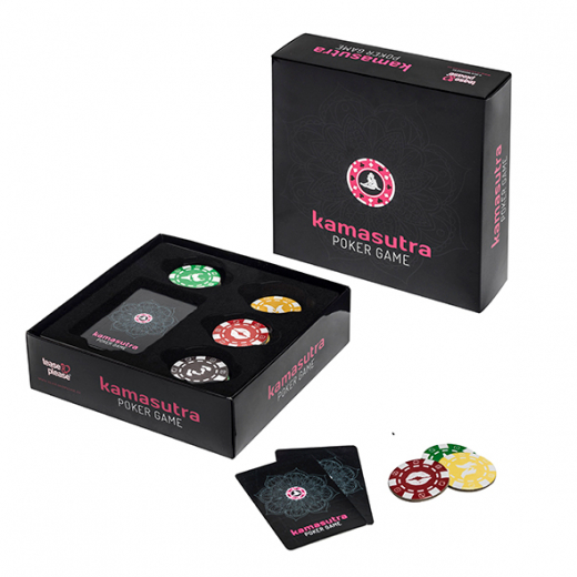 Tease & Please Kama Sutra Poker Game 52 Sex-Positions playing Cards & 48 Poker-Chips exciting Sex-Game buy