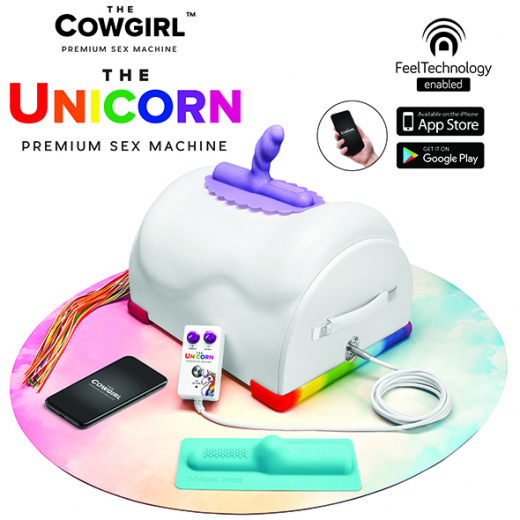The-Cowgirl Unicorn Sex-Machine Saddle w. Rotation