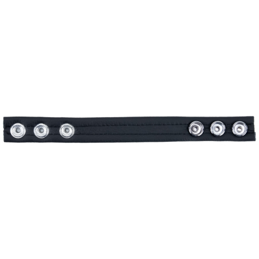 The-RED Cockring m. Druckverschluss Leder schwarz-rot einstellbar von 30mm bis 55mm Durchmesser günstig kaufen