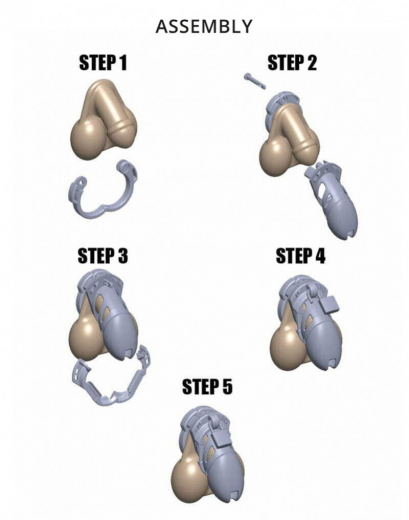 The-Vice Chastity Cock Cage Standard black