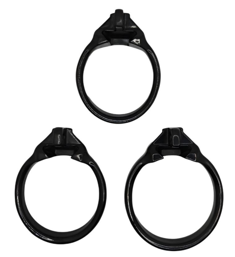 The-Vice Mach-2 Peniskäfig Micro schwarz Keuschheitskäfig 3 Cockringe & Auszieh-Schutzabdeckung int. Schloss kaufen