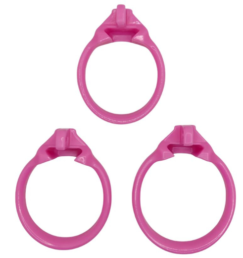 The-Vice Mach-2 Peniskäfig Mini pink ausbruchssicherer Keuschheitskäfig 3 Cockringe internes Schloss von THE VICE kaufen