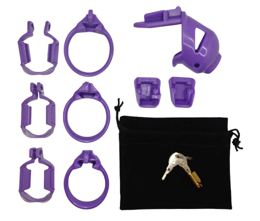 The-Vice Mach-2 Peniskäfig Mini violett m. Auszieh-Schutzabdeckung internes Schloss von THE VICE kaufen