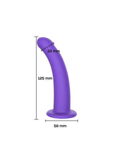 ToyJoy Dildo m. weiter Saugbasis Harness Dong small Silikon