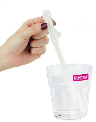 Drinking Straws Penis Glow-in-the-Dark 9-Pc. Polyethylene penis-shaped Mouthpiece Party Straws by LOVETOY buy