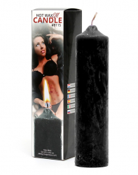 Tropfkerze SM-Kerze schwarz mit niederem Schmelzpunkt für heisse BdSM Wachs-Spiele 20.5x5cm von RIMBA kaufen