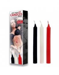 Candele a goccia SM set di candele nero rosso bianco