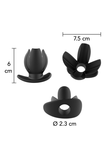 Tunnel Plug aufspreizend 4-Way Spreader Silikon bis 7.5cm maximale Breite gespreizt 2.3cm Durchmesser Loch kaufen
