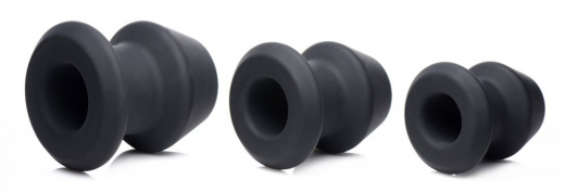 Tunnel-Plugs 3er-Set Gape-Grommets Silikon