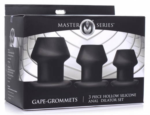 Tunnel-Plugs 3er-Set Gape-Grommets Silikon