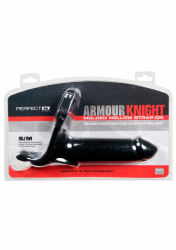 Umschnalldildo hohl Perfect Fit Armour Knight XL schwarz S-M