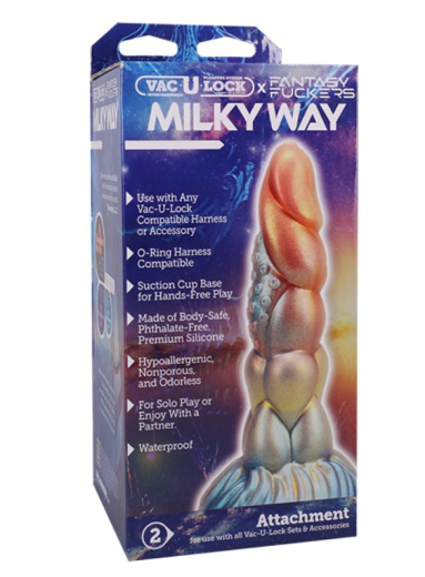 Vac-U-Lock Fantasy Fuckers Milky Way Fantasy-Dildo stimulating Texture w. Suction Base by DOC JOHNSON buy cheap