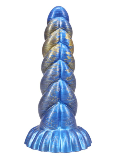 Vac-U-Lock Fantasy Fuckers Outer Rim blue-golden Fantasy-Dildo w. Suction Base by DOC JOHNSON buy