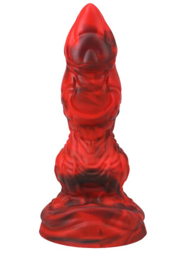 Vac-U-Lock Fantasy Fuckers Red Raider rot-schwarzer Silikon Fantasiedildo mit Reiztextur & Saugfuss kaufen