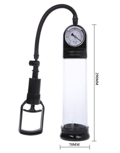 Vacuum Penis Pump w. Pressure Display Crazy Bull Stallion get a harder longer lasting Erection bigger Penis buy cheap