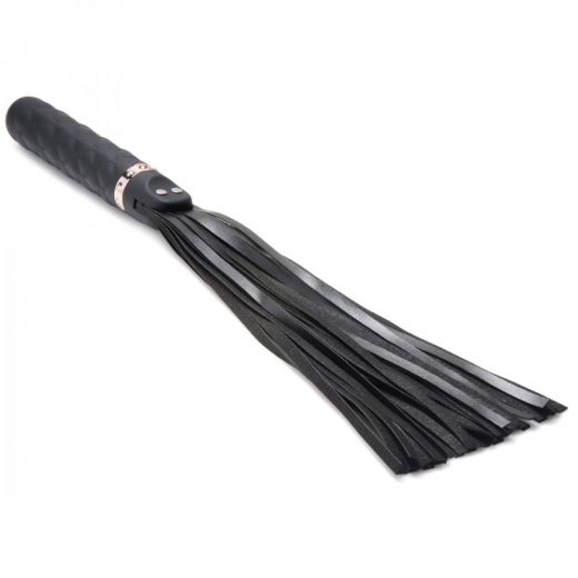 Vibrator Flogger Whip Vibra Lasher 9X Silicone & PU-Leather