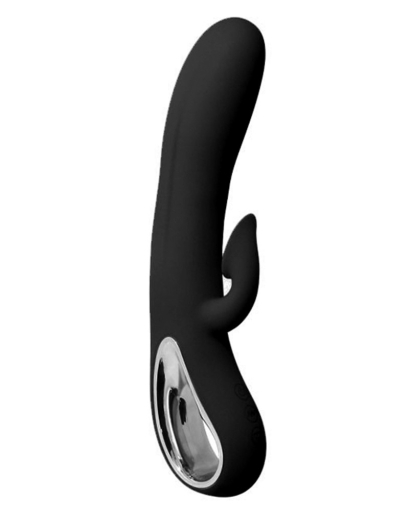 Vibrator m. Klitoris-Sauger Romance Sucking Silikon schwarz