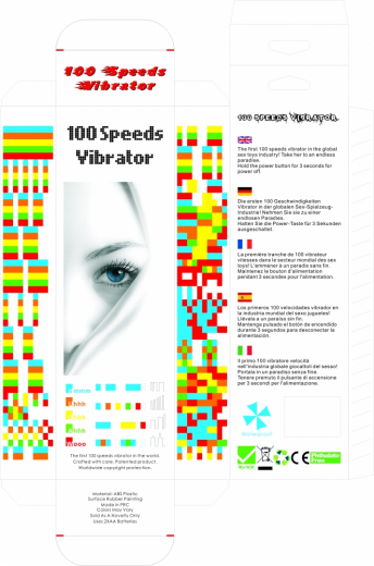 Vibrator m. Multi-Vibrationsmustern 100 Speed pink