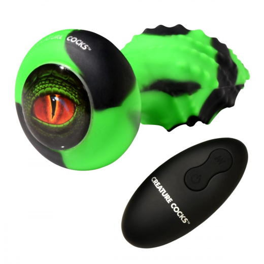 Butt Plug vibrating & squirming Eye of the Spawn Silicone 3x7 Rotation- + 3x7 Vibration Modes by CREATURE COCKS buy