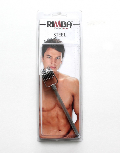 Wartenberg Pinwheel 7-Wheels Steel Chrome with round ribbed Handle by RIMBA Medical Neuological BDSM Toy buy