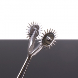 Wartenberg Roue de nerfs Duo en acier inoxydable Roue à aiguilles avec deux roues espacées de 3cm Roue de stimulation nerveuse acheter