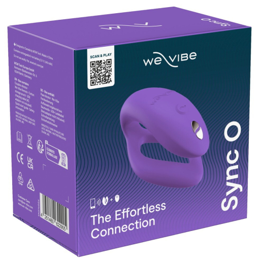 We-Vibe Sync O Couples Vibrator w. App purple w. wireless Remote special O-Design waterproof by WE-VIBE buy cheap