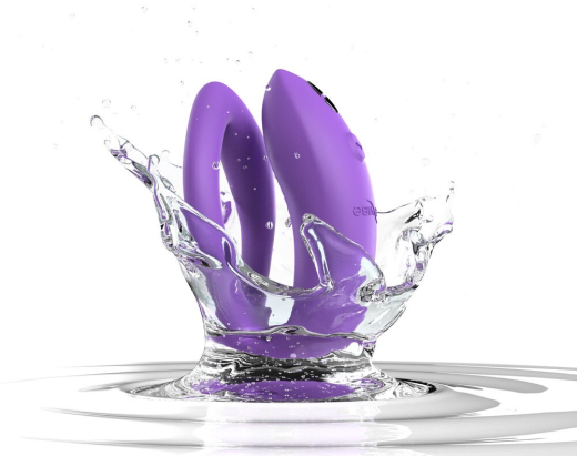 We-Vibe Sync O Couples Vibrator w. App purple w. Remote special O-shaped stimulating Design by WE-VIBE buy cheap