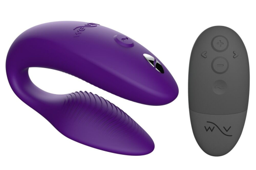 We-Vibe Sync2 Couples Vibrator w. Remote & App purple Silicone 10x10 Mode waterproof USB rechargeable by WE-VIBE buy